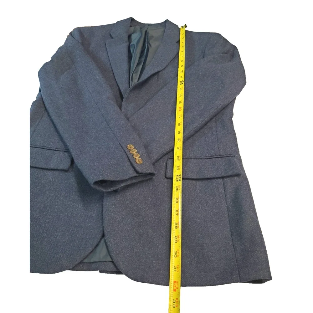 J Crew Mens 42L Blazer Thompson Sport Coat Navy Blue Wool‎ Lined Classic